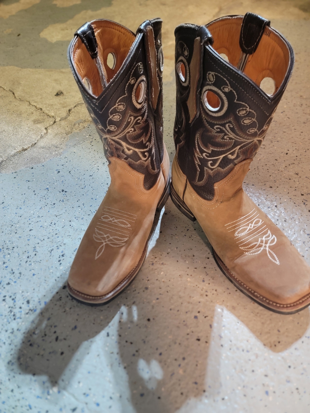 La Sierra Women's Brown Boots Size 8 Leather Western Cowgirl Boots